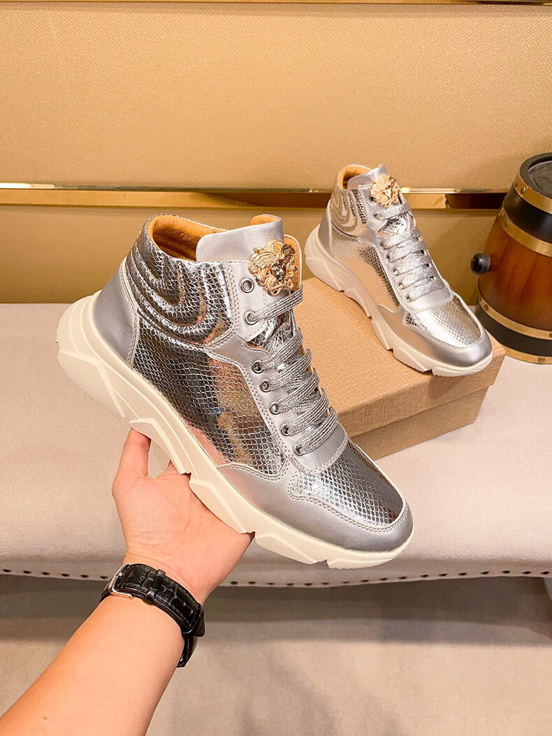 twsp欧洲站官网美杜莎男鞋瓦萨琪轻奢板鞋百搭印花小白鞋休闲高帮鞋男