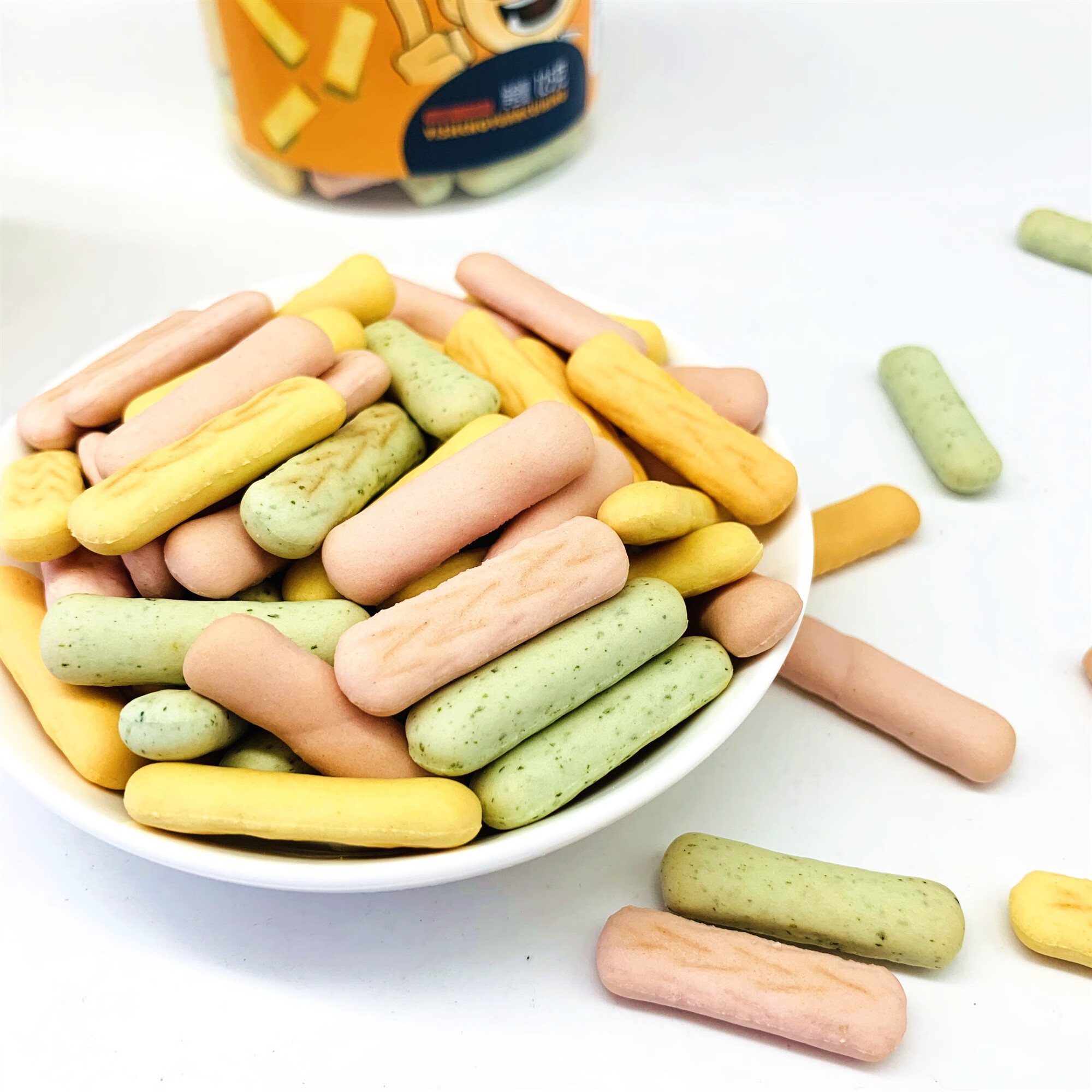 健儿乐脆饼宝宝酵母果蔬手指饼干磨牙饼干125g