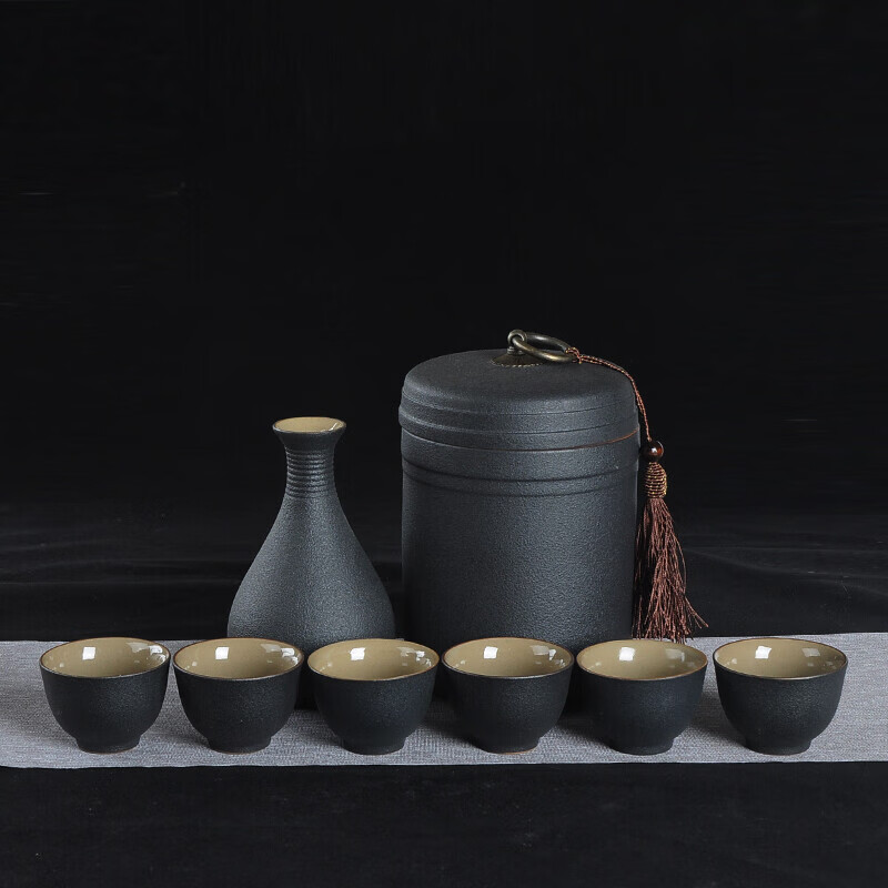 挚钻精品 温酒壶烫酒器陶瓷暖酒器大容量用中式水烫黄酒二两半斤八两