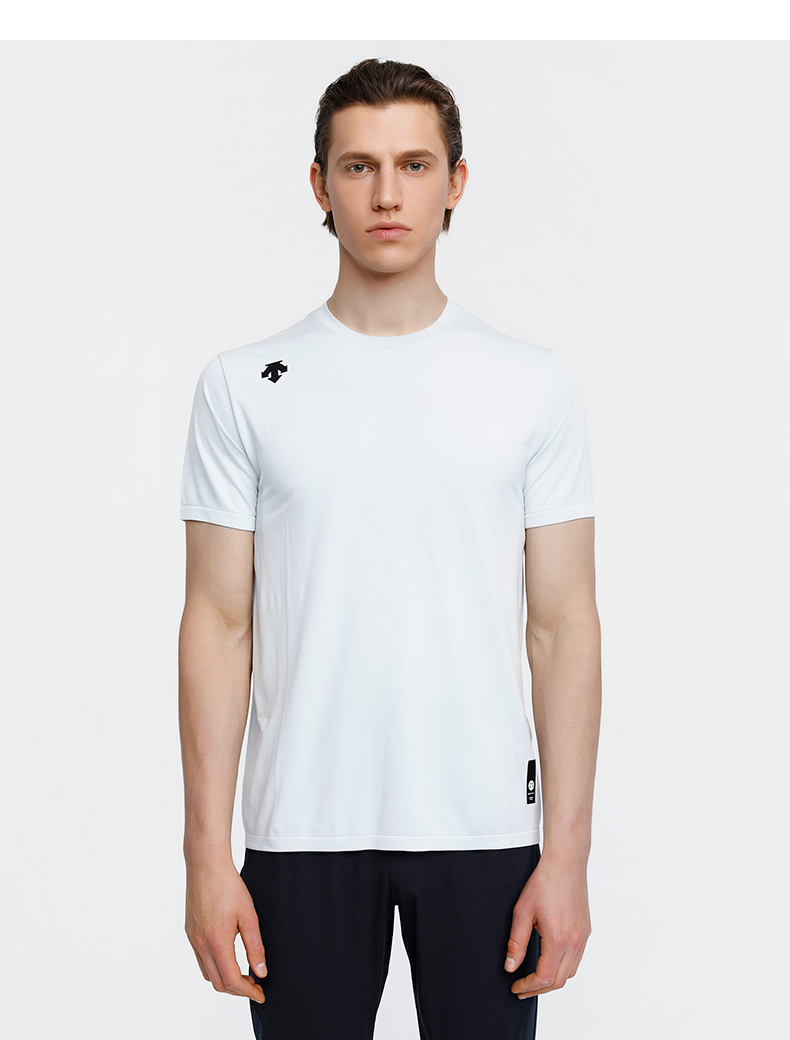 descente迪桑特training男子针织短袖t恤d0331tts52浅蓝色lbm17092a