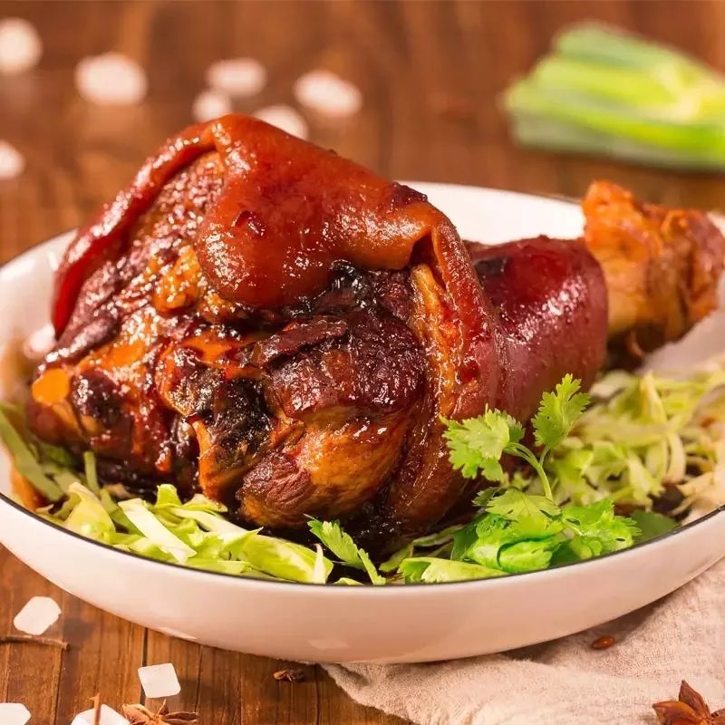 山西襄汾特产老关家酱猪肘熟食带骨五香肘子卤肉类真