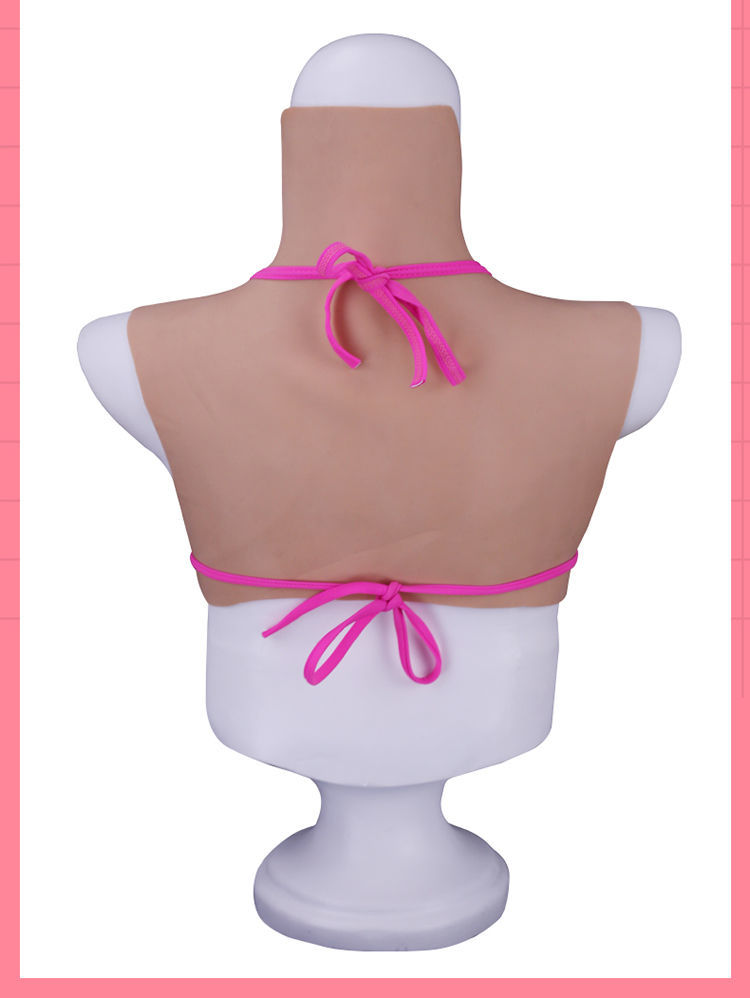 义乳伪娘假奶乳贴假乳房男扮女装硅胶假胸抖动男用cd变装用品象牙白b