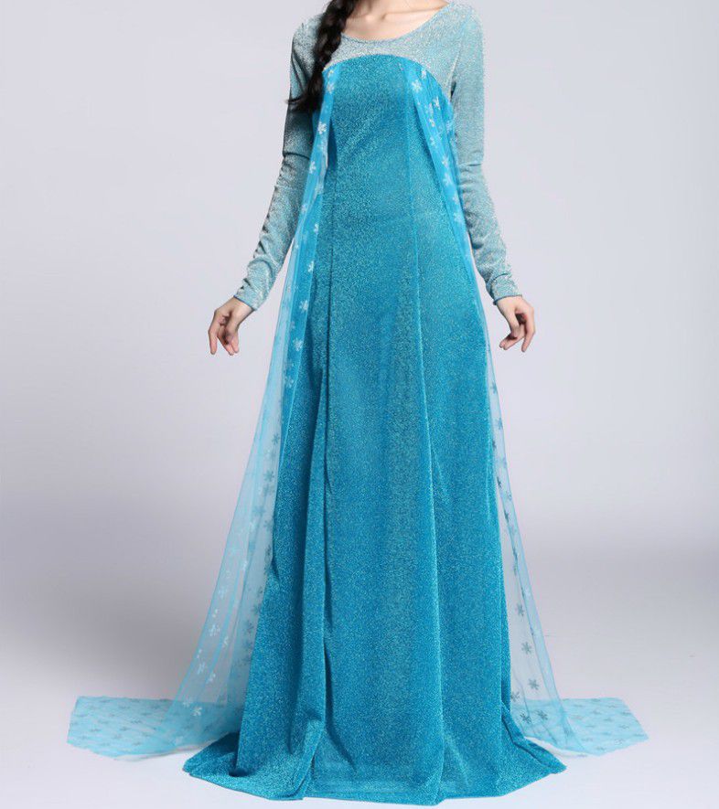 万圣节服装 冰雪奇缘公主裙 frozen 艾莎安娜elsa成人cos演出服 毛衣