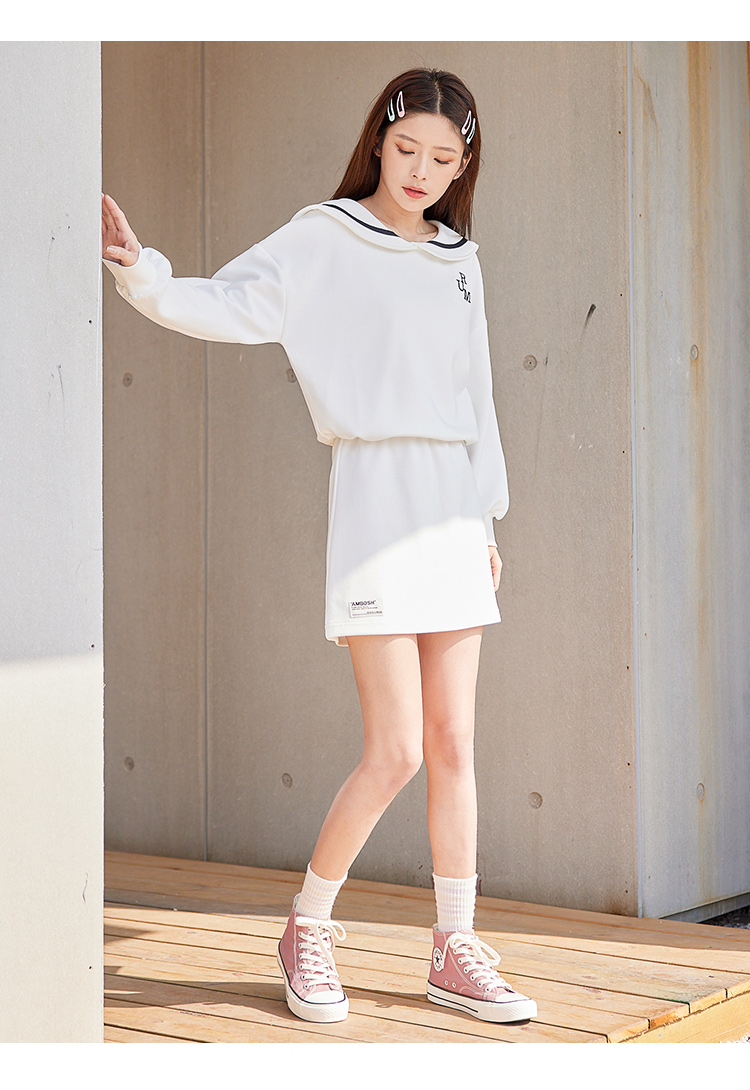ief/爱依服套装女2021春季新款日系元气休闲运动服卫衣短两件套1926a