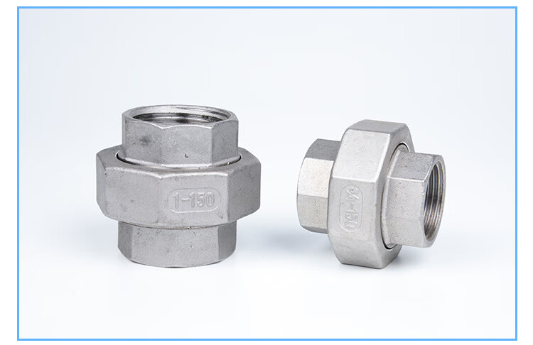 杼诚304不锈钢活接头内丝活接内螺纹油任油拧活节活络接接头4分6分1寸