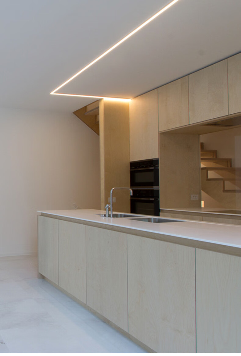 歌彩(gecai)阳角线性灯led无边框预埋花边线条灯阴阳角铝合金灯槽线性