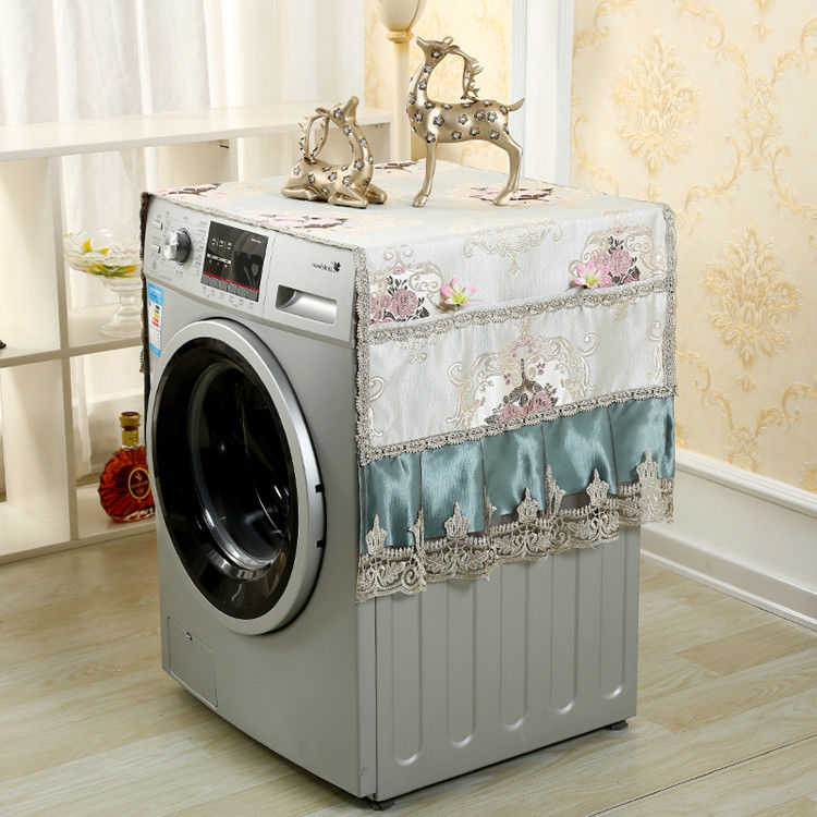 欧式滚筒洗衣机防尘罩洗衣机套海尔小天鹅松下盖布冰箱防尘罩 浪漫