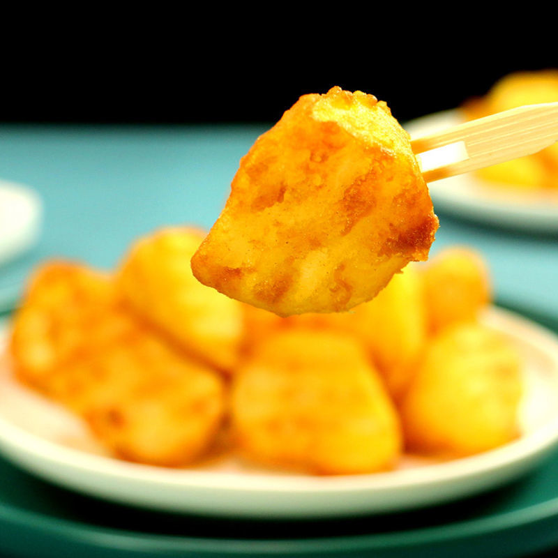 锅巴土豆1kg油炸裹粉土豆块 炸薯块炸鸡汉堡店冷冻半成品小吃 锅巴