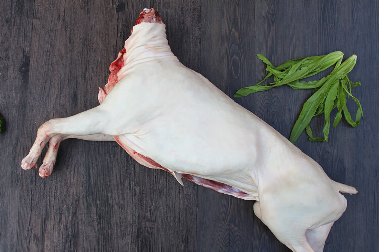 山东农家养殖带皮羊肉整只羊新鲜山羊肉整只白条羊当天现杀现发 33-36