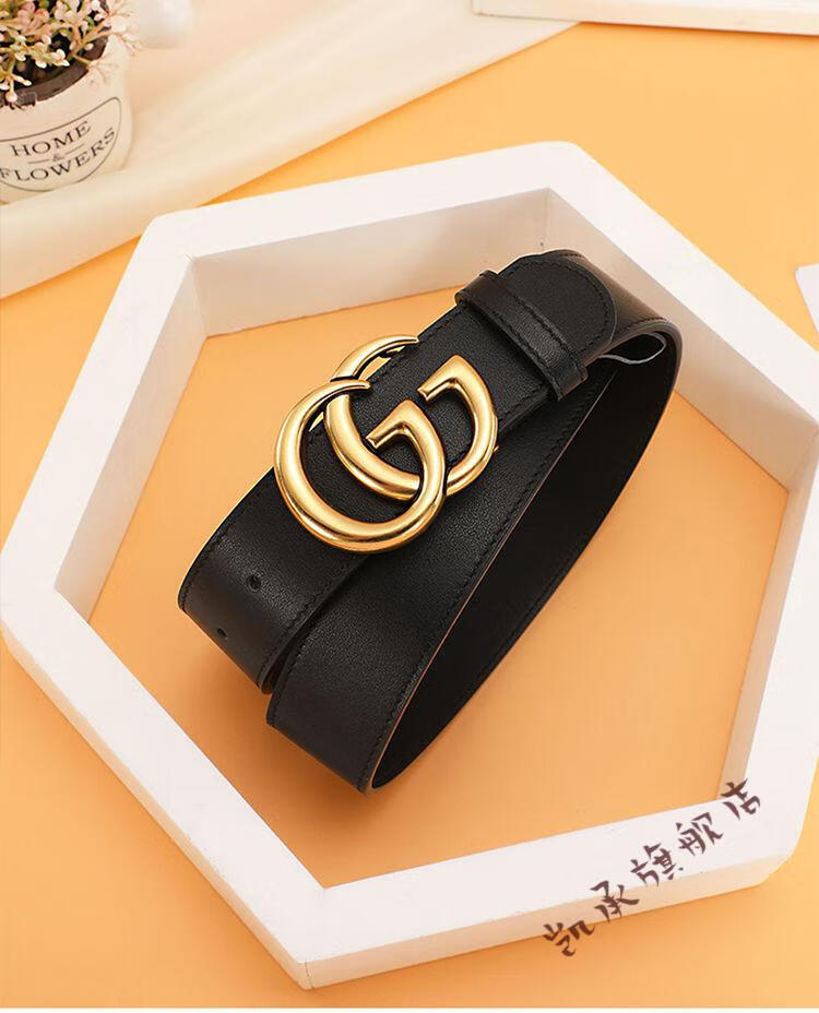 特价捡漏酷奇皮带ck风双g皮带女款百搭腰带女百搭女士仿真皮皮带细款