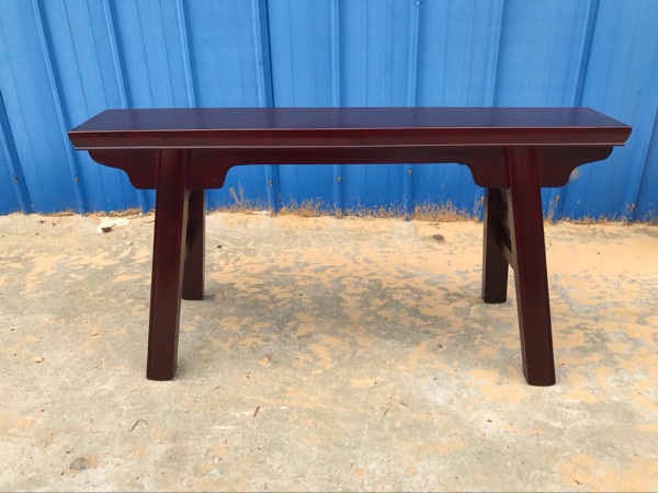 凳子长凳明清仿古八仙桌配套凳大板凳休息凳餐卓凳传统长凳红色18cm宽