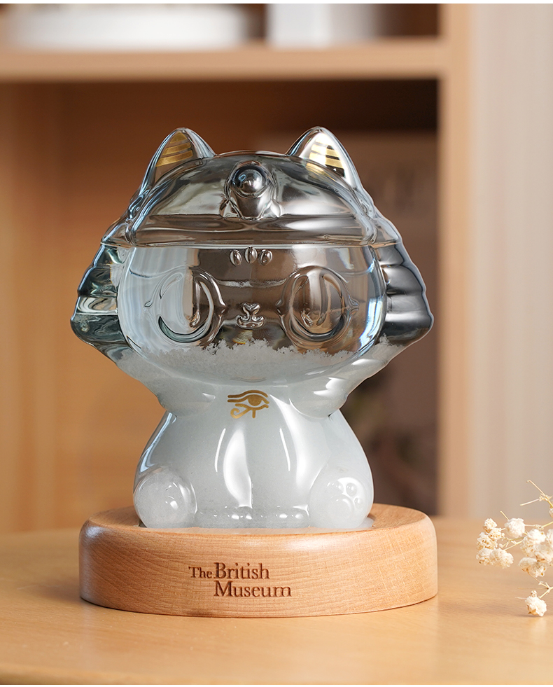 大英博物馆 风暴瓶天气瓶 安德森猫装饰品家居摆件桌面摆件卧室宿舍