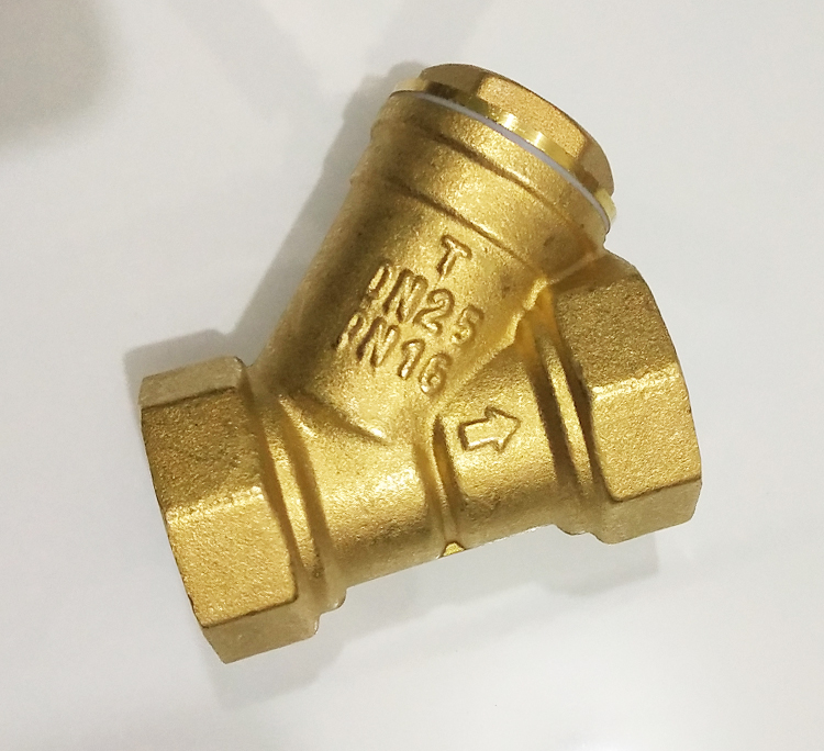 加厚y型过滤器暖气管道黄铜过滤网阀门dn dn15 20 25 4分6 1寸32 dn65