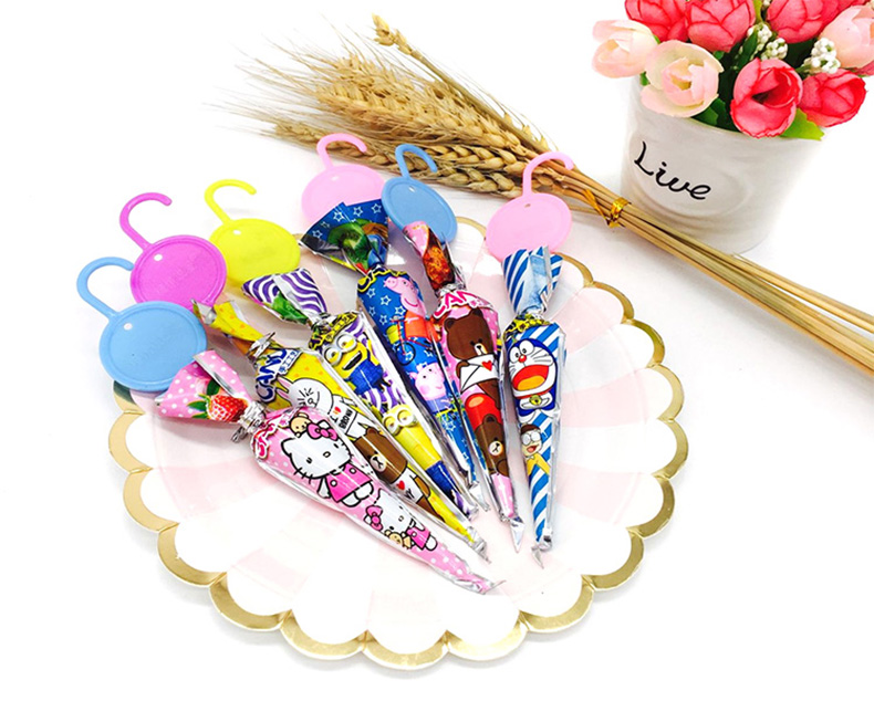 儿童节创意小雨伞可爱卡通棒棒糖多彩水果味糖果 16克小雨伞棒棒糖 10