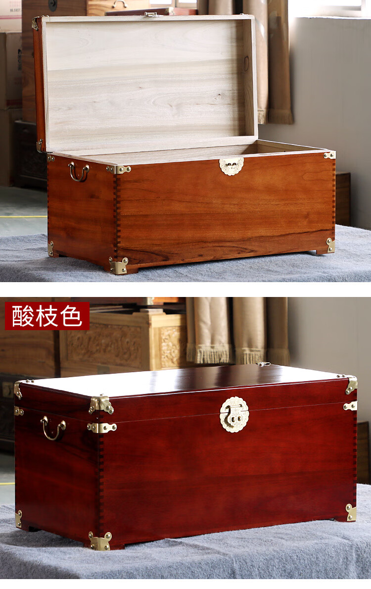 雅格皇朝(yagehuangchao) 樟木箱全香樟木箱子整板樟木箱实木箱子