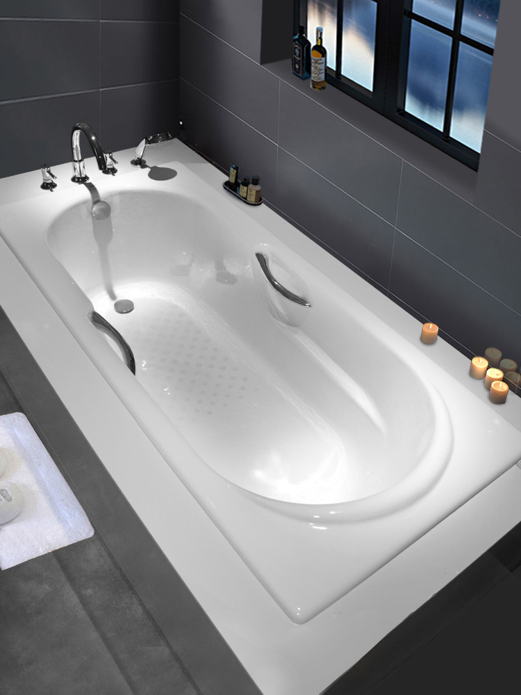 toto浴缸 fby1530/1630nhp 1720/nhp 嵌入式铸铁浴缸家用浴盆浴池 fby