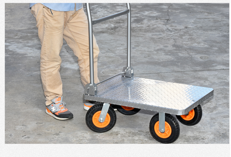 推车货搬运车载重王拖车 120x65配8寸重型橡胶轮载1300斤【图片 价格