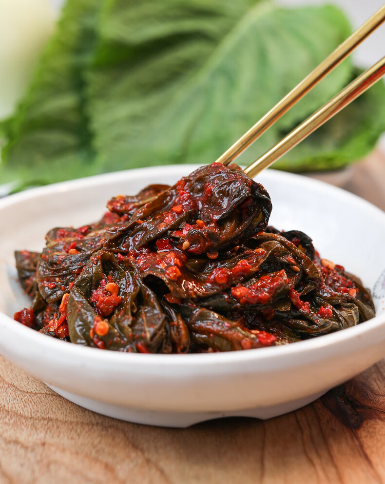 轻恋苏子叶泡菜韩式小菜手工延边朝鲜族风味下饭菜紫苏叶咸菜拌苏子叶