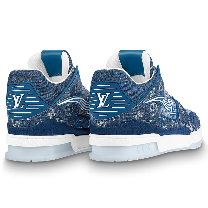 louisvuitton路易威登男士鞋靴lvtrainer运动鞋篮球鞋monogram丹宁布