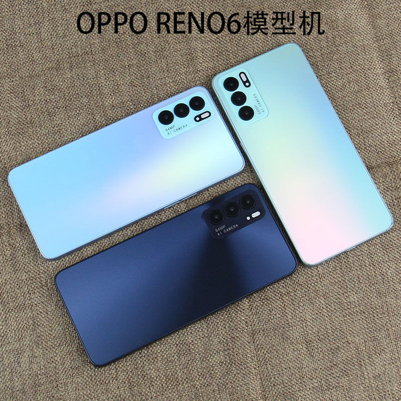 hkxaopporeno6手机模型reno6pro仿真模型机上交展示可开机亮屏机模可