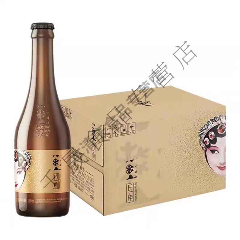 雪花脸谱啤酒 12瓶雪花脸谱啤酒418ml全国花脸花旦啤酒沈阳特产 男脸