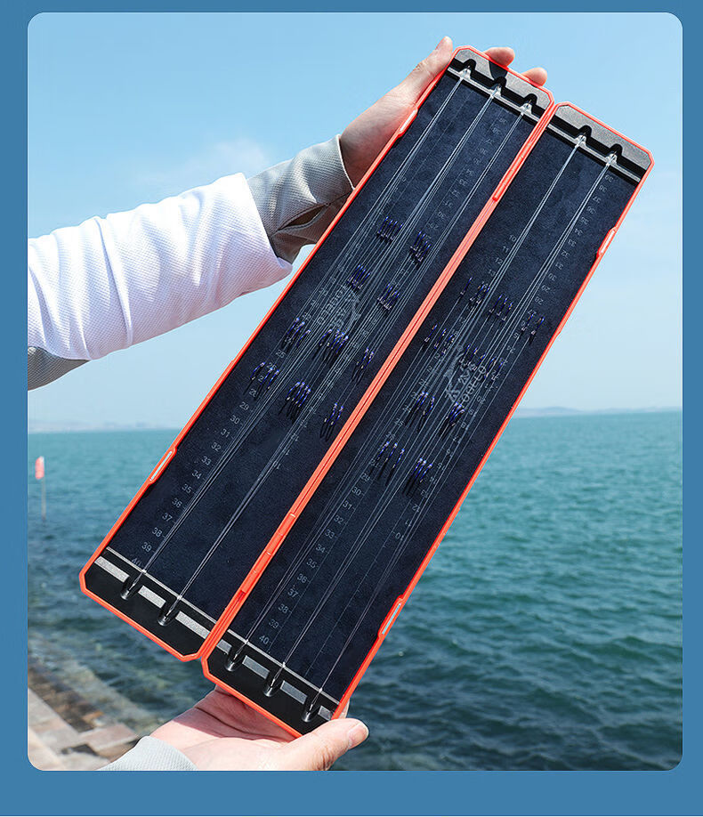 太公乐钓鱼子线盒双层多层竞技鱼钩钩盒双层盒子线专用加长黑色菱形