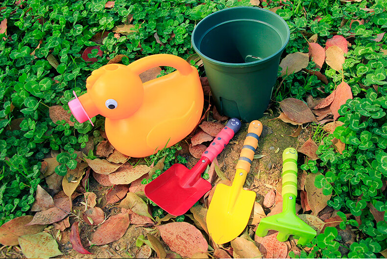 建杰园艺种植儿童套装铲子水壶种花工具养花铲子多肉工具小铲子家用