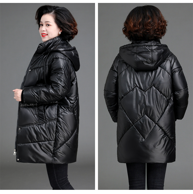 塔吉雅冬天妈妈羽绒服女中年人4050岁加厚中长款中年冬装外套女2021