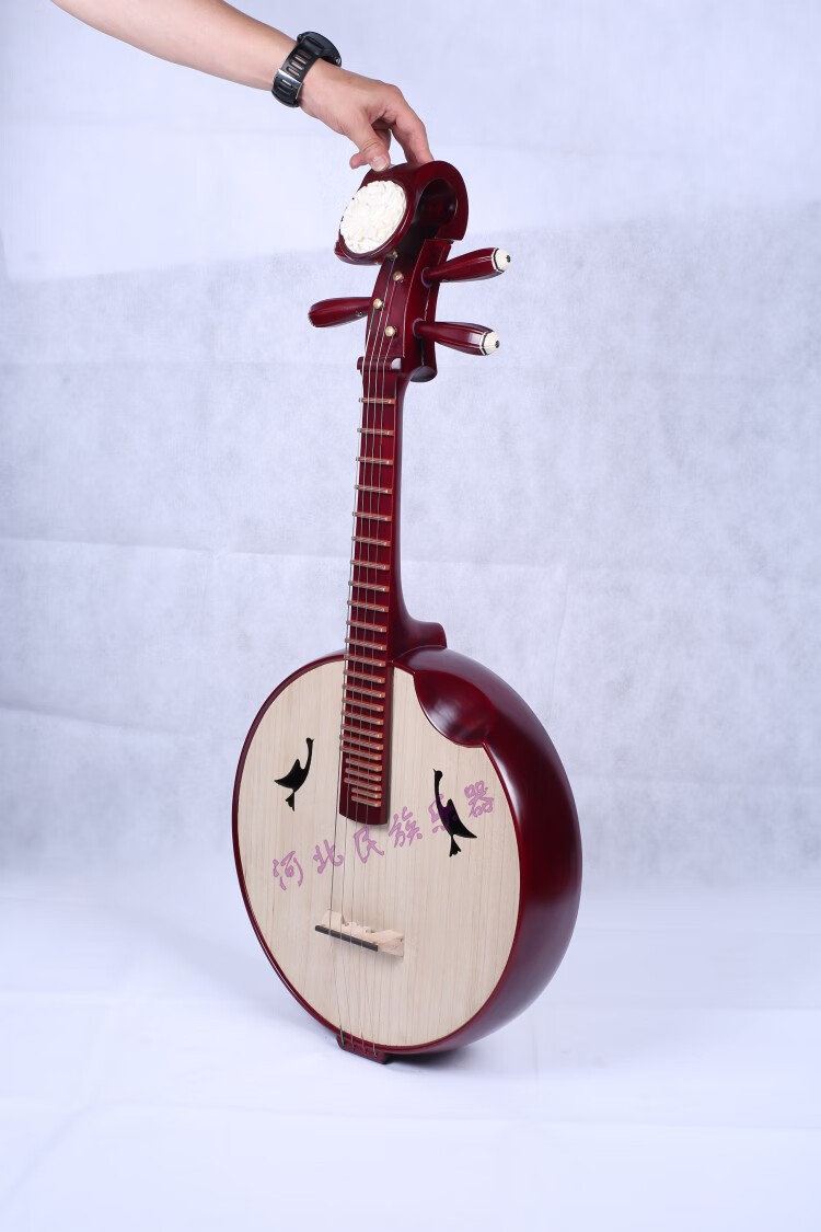中阮乐器演奏花梨木中阮红木直头阮演奏级电声阮弹拨 花梨木电声阮