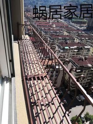 窝居田园户外铁艺窗台花架壁挂花架窗外飘窗盆景架护栏阳台黑色17米