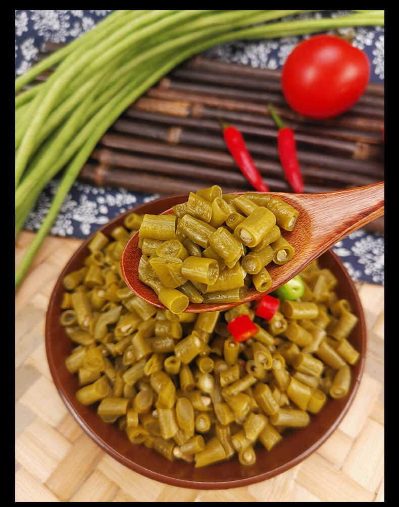 酸豆角下饭菜缸豆 四川原味贵州腌豇豆 袋装整箱10斤 酸豆角(整条2斤)
