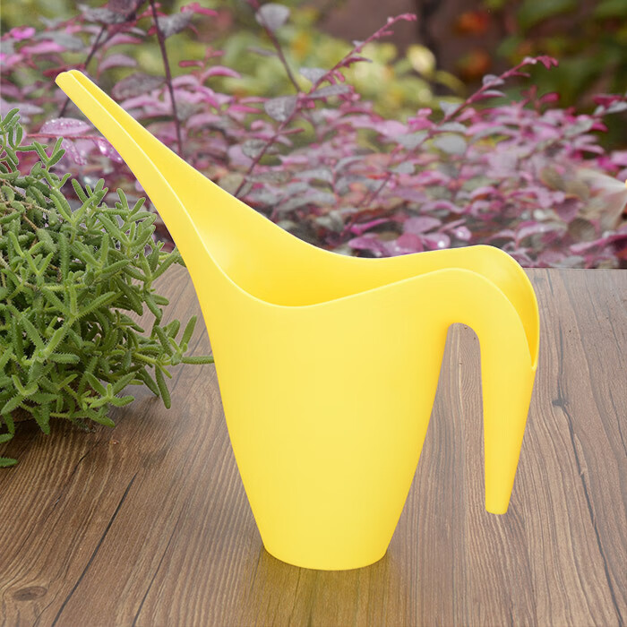 长嘴尖嘴浇水壶家用养花塑料小型园艺工具多肉盆栽1l浇花洒水壶 浅粉