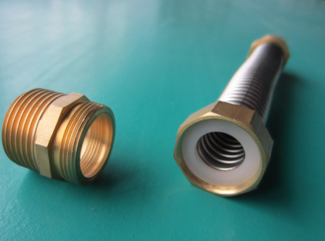 适用于304铜头空调波纹管风机盘管中央空调金属连接管进水软管dn20 6