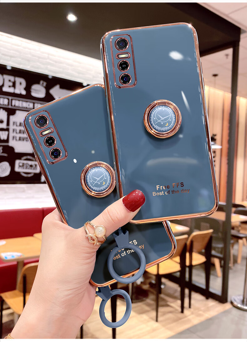 huahuake vivos7e手机壳vivo保护s7e硅胶套5g镜头全包v2031ea防摔vivi