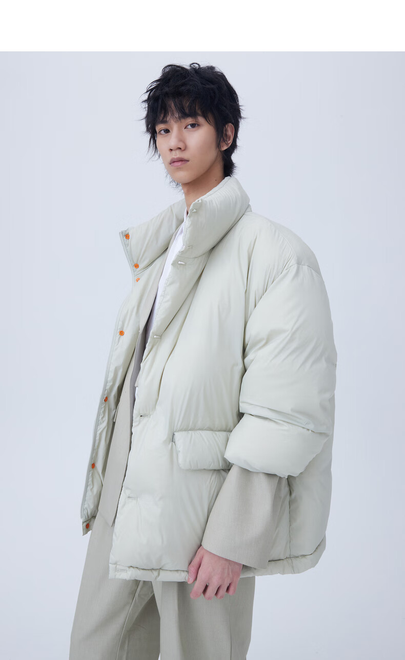 bosie石津川新款轻盈便穿短款羽绒服外套潮 黑色 l【图片 价格 品牌