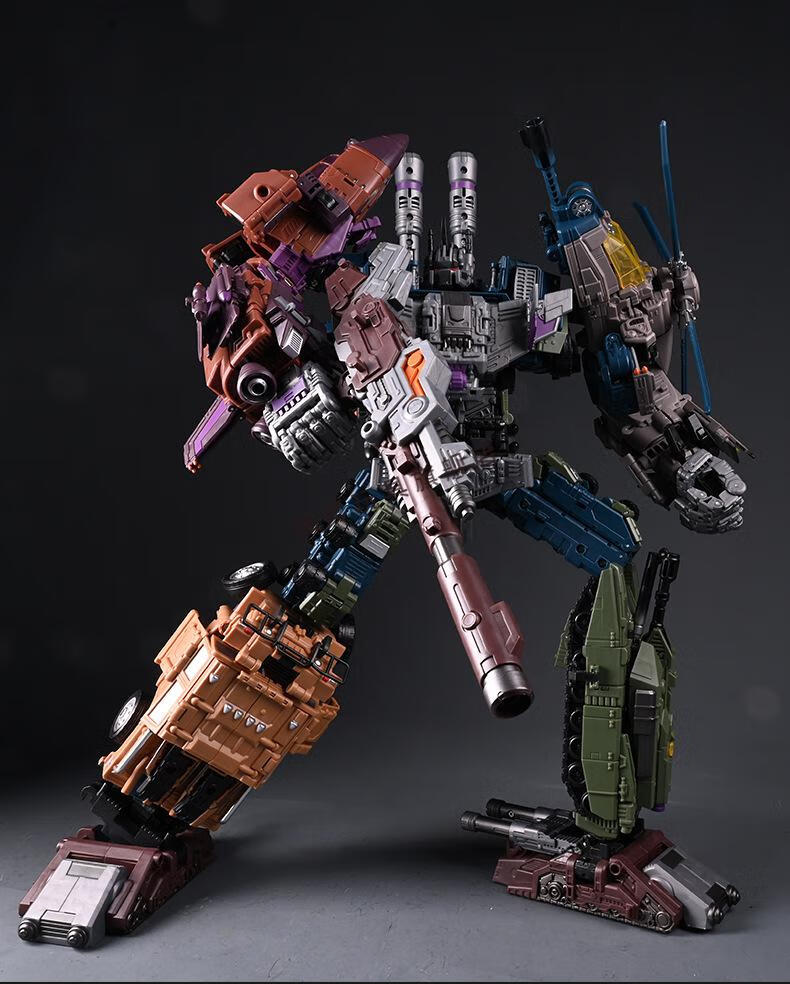 组合体大力神男孩变形玩具机器人金刚 生日礼物 5合体混天豹【图片