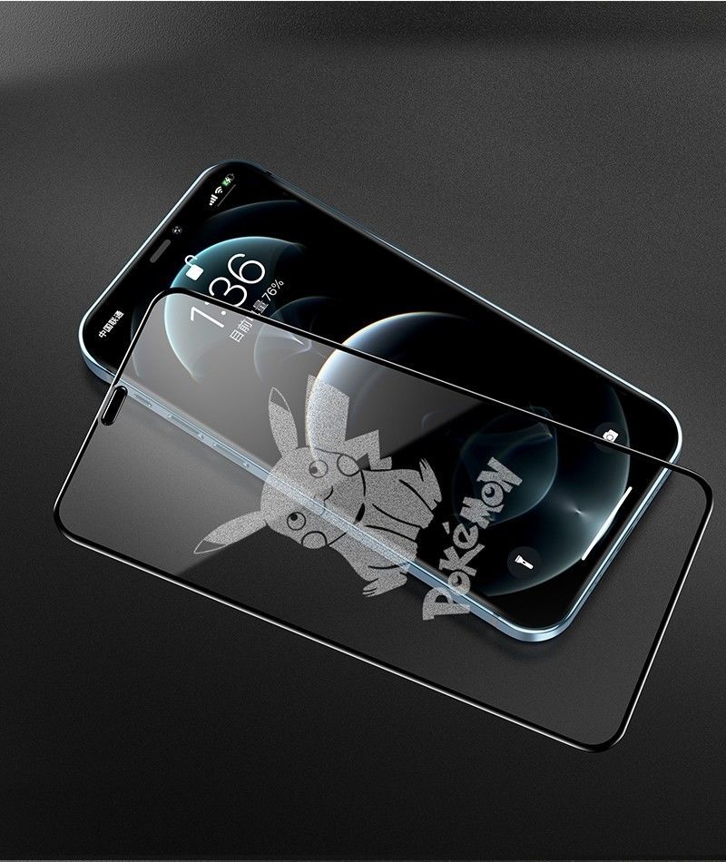 仁尼苹果13卡通息影钢化膜iphone11pro手机膜12promax全屏mini防爆膜