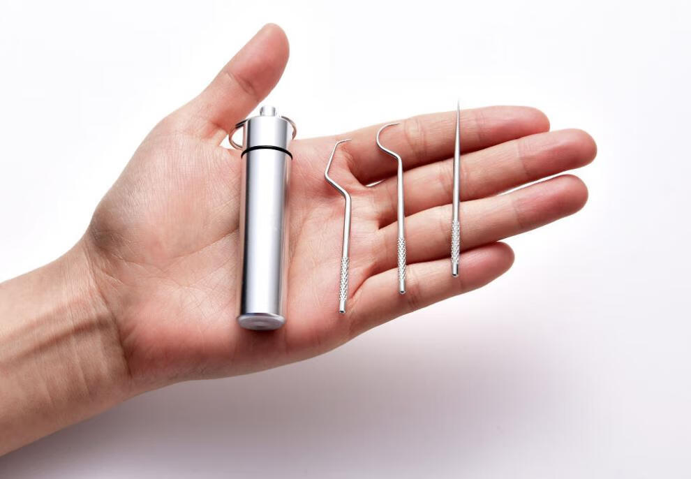 304不锈钢牙签金属牙签便携式 【304材质】大笑一支散装 三选一