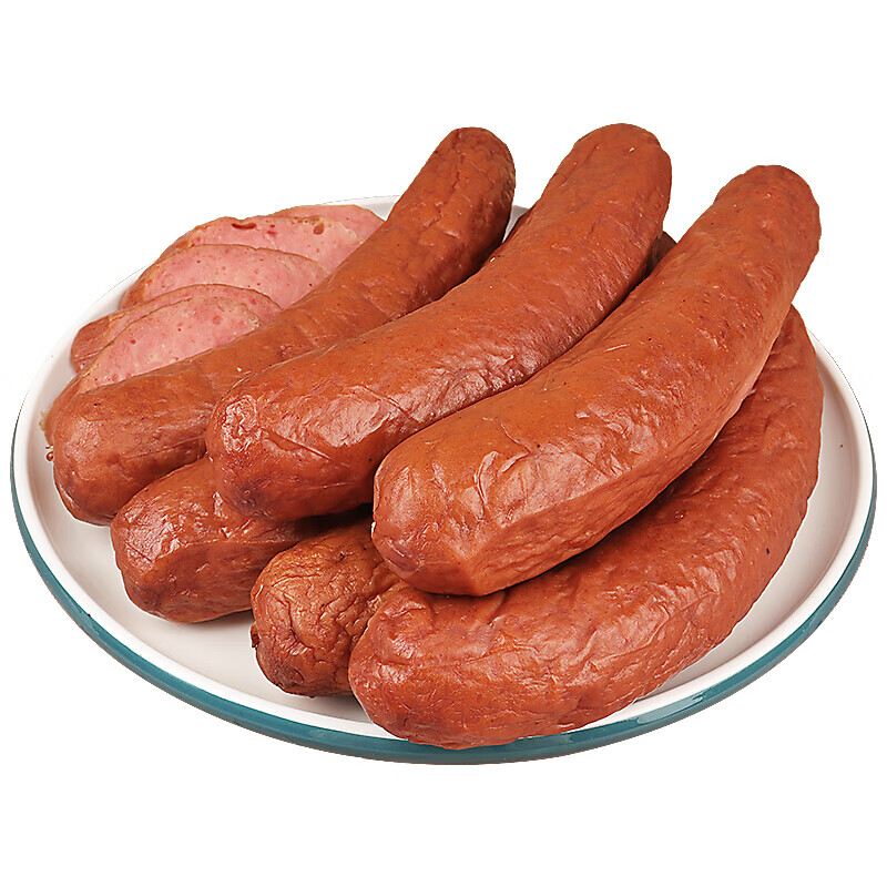 哈尔滨风味红肠东北特产老式香肠猪肉蒜香味零食熟食熏烤肠500g 其它