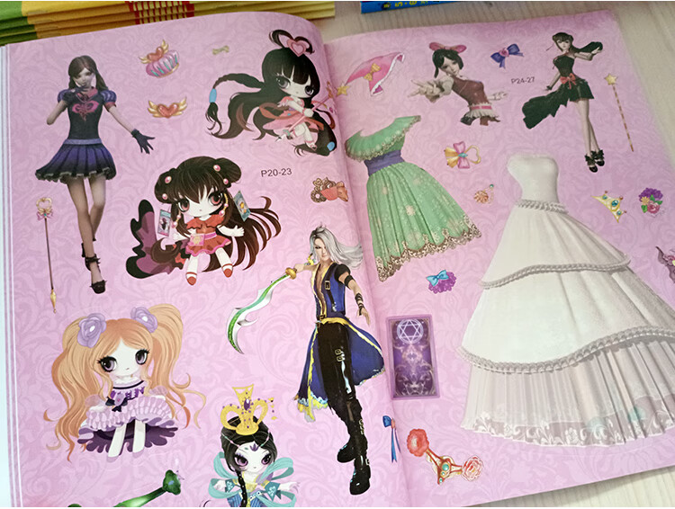 叶罗丽贴纸书公主换装粘贴贴画图画本儿童娃娃3456岁以上女孩玩具随机