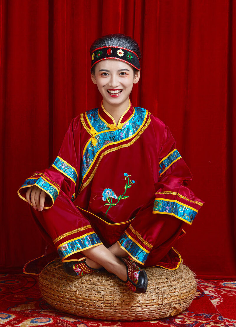 中老年秧歌服表演唱演出服装媒婆古装老太太衣服老太婆中式结婚中老年