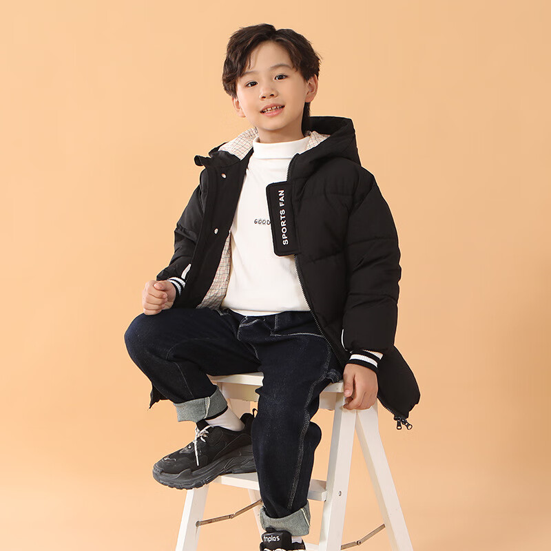 奥圣特男童羽绒棉服冬季新款保暖棉袄小男孩棉衣外穿加厚外套开衫秋冬
