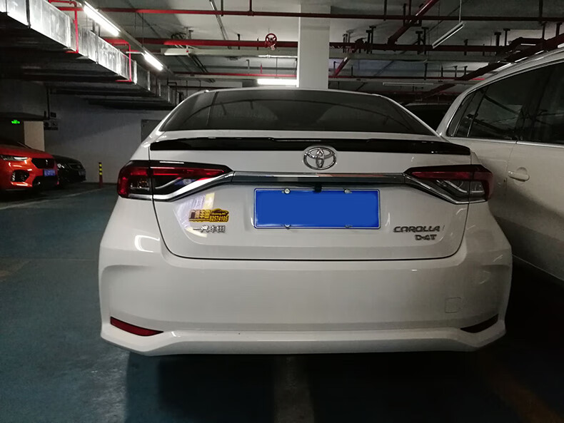 佳固 适用卡罗拉改装19-21款丰田卡罗拉尾翼双擎运动导流板改装饰专用