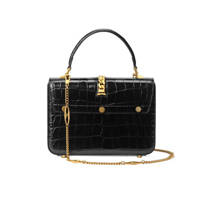 【618】gucci/古驰女士sylvie1969系列漆皮迷你手提包翠绿色闪亮预售