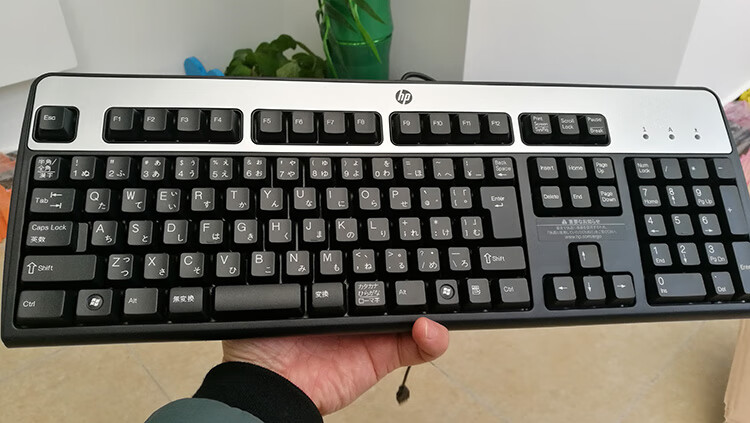 适用惠普 日语键盘日文假名电脑打字键盘东芝笔记本台式 usb 惠普黑色