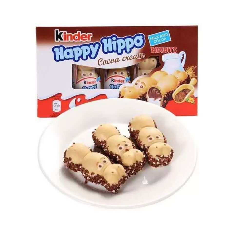 健达开心河马巧克力103g德国英国进口健达kinderhappyhippo河马巧克力