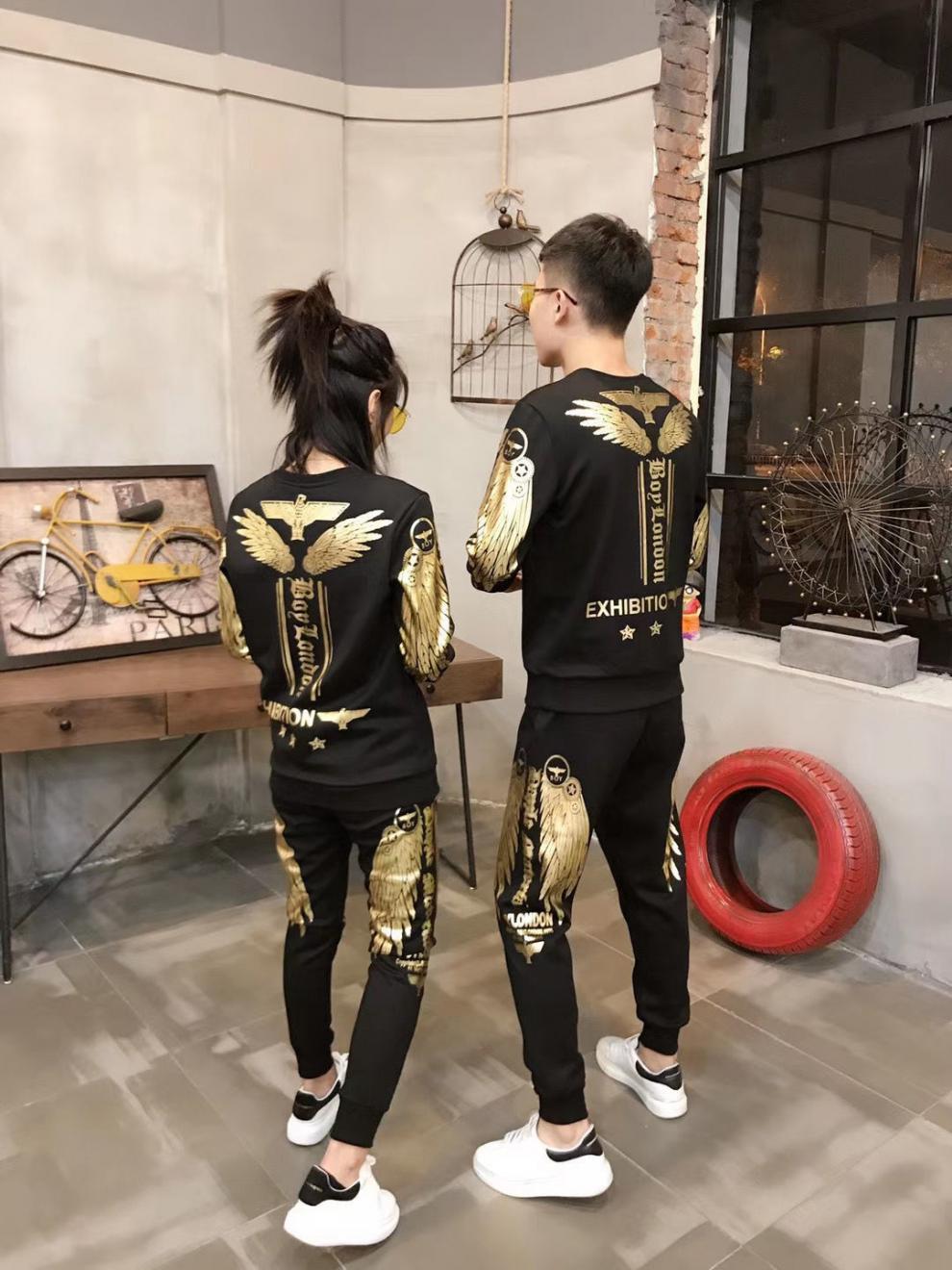 century boy联名世纪男孩轻奢男士休闲运动套装加绒卫衣情侣两三件套