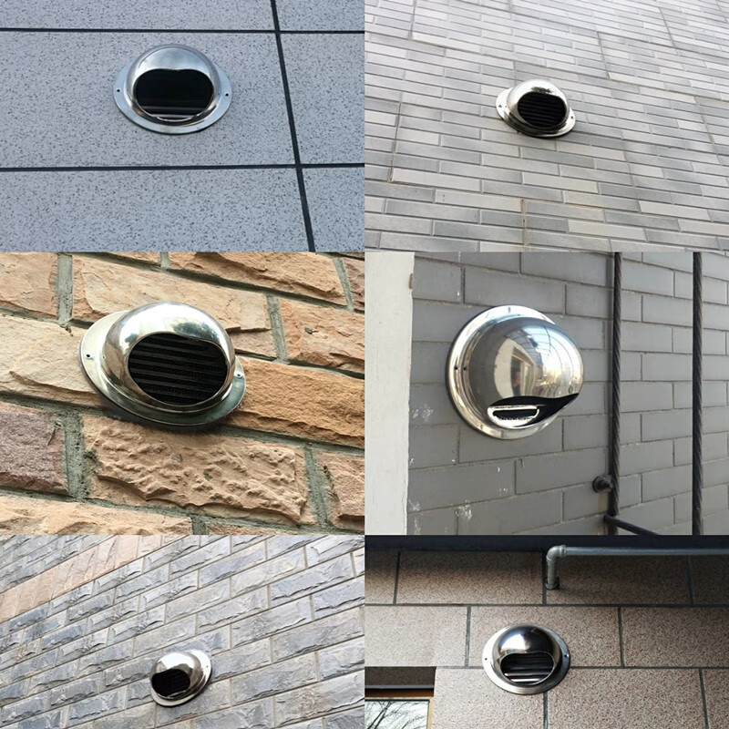 厨房油烟机浴室排风口烟管排风管罩子不锈钢风帽浴霸排气扇防雨帽 不