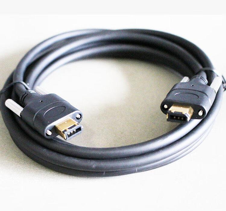 ieee1394b工业相机数据线火线接口ccd相机连接屏蔽avt带螺丝5m