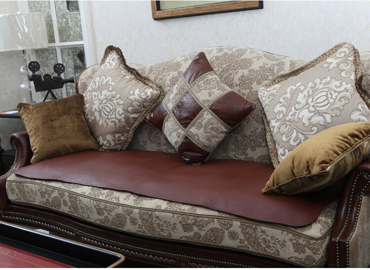 原牧牛皮沙发垫定做头层水牛皮沙发垫子夏季凉席坐垫定制客厅皮质红木